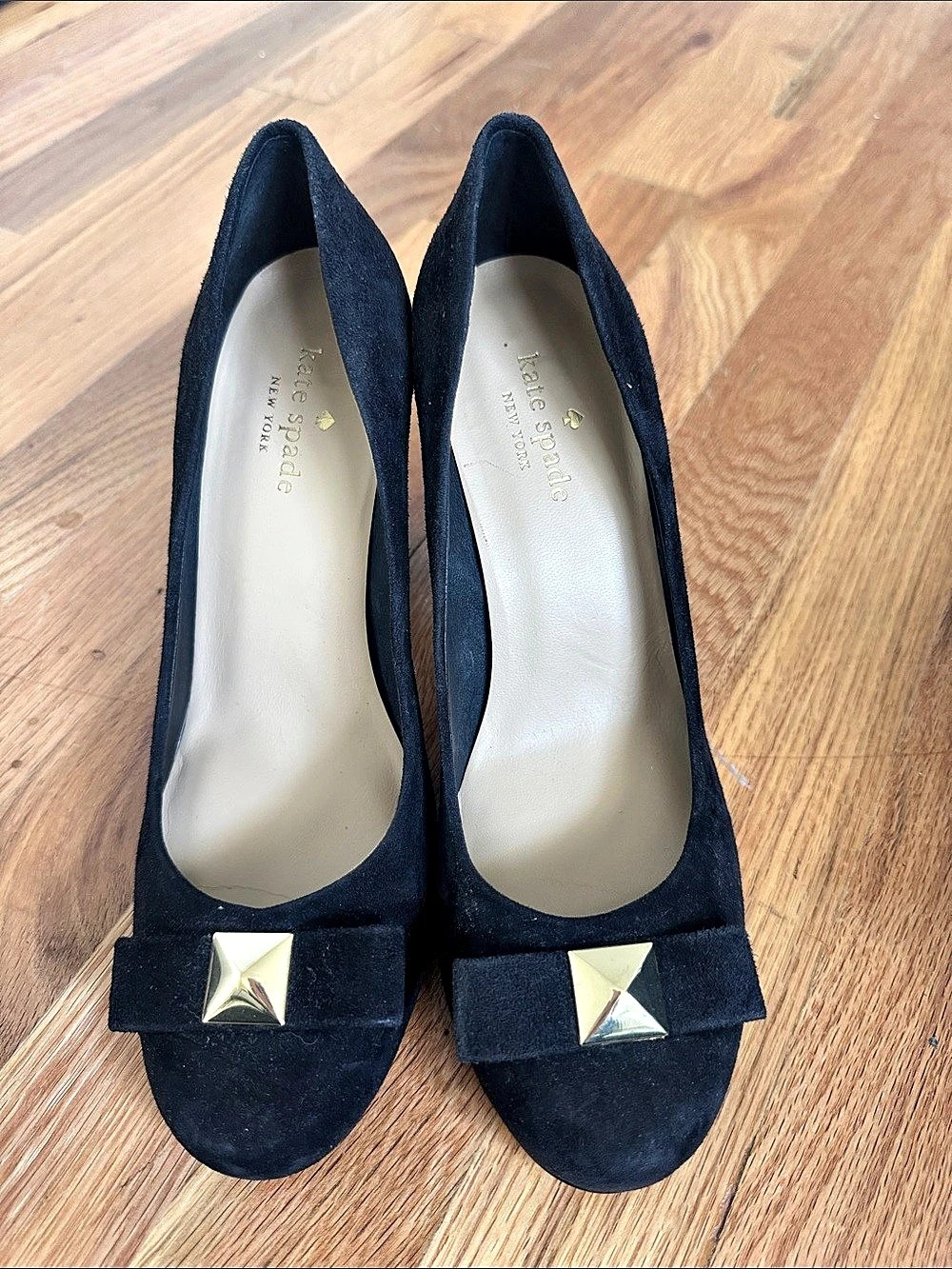 kate spade Black Stud Heels US 7.5